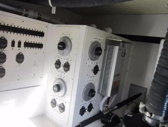 Slide: The Image of Electrical control panel in a 2011 Marquis Sport Coupe yacht engine room. - 26