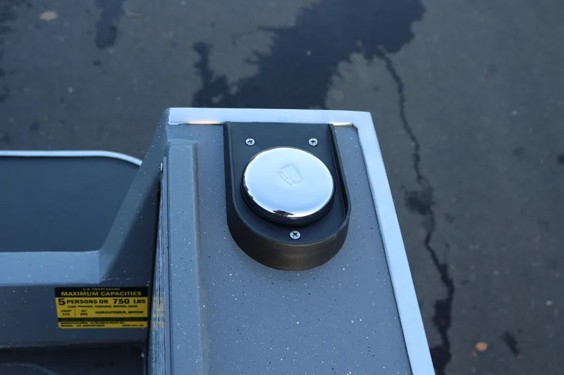 Slide: The Image of Fuel cap on 2026 Alumaweld Adventurer 20 boat, close-up view. - 14