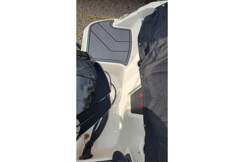 Slide: The Image of Mercury 90 horsepower outboard motor on 2022 Bayliner Element M17 boat. - 21