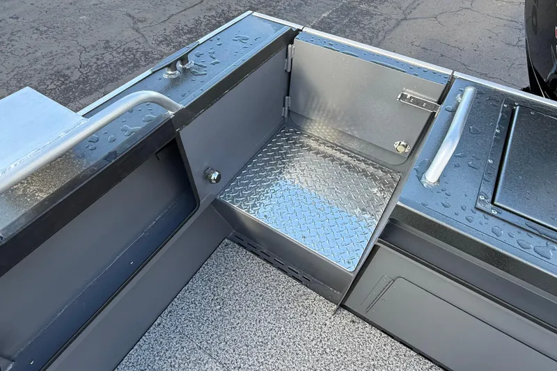 Slide: The Image of Alumaweld Intruder Hard Top 24, 2026 model, featuring a sleek, water-resistant deck design. - 43