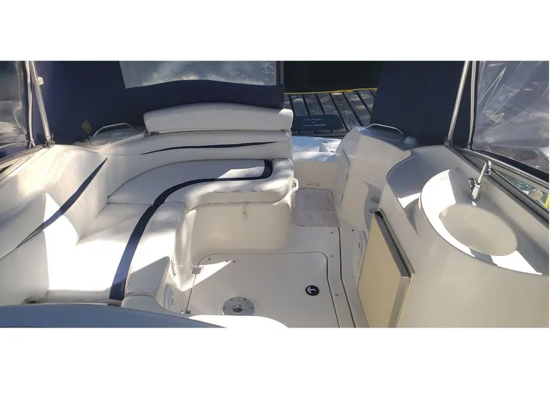 Slide: The Image of Interior view of 2006 Glastron GS 269 boat cockpit. - 15