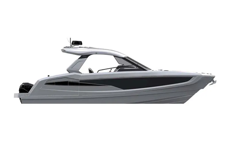 Slide: The Image of Manufacturer Provided Image: 2024 Galeon 325 GTO luxury motor yacht, side view. - 16