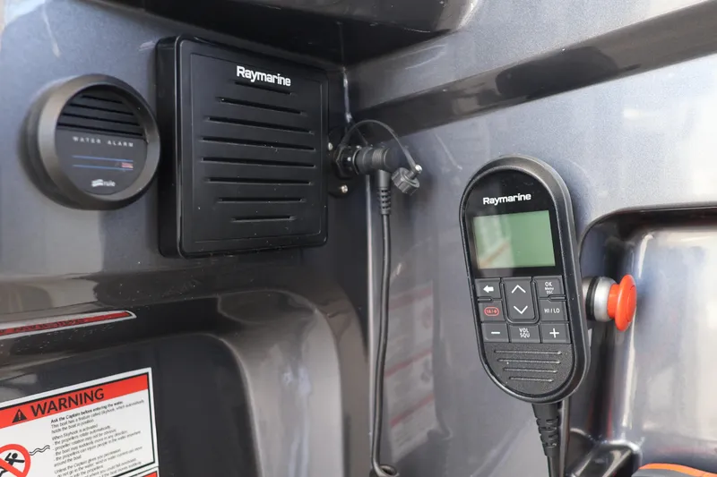 Slide: The Image of Control panel of 2024 Galeon 325 GTO featuring safety and navigation systems. - 43