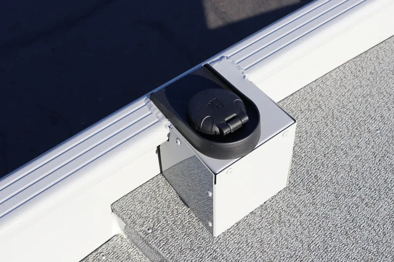 Slide: The Image of 2026 Smoker Craft Pro Sportsman 1660 boat detail, featuring a sleek, modern design element. - 24