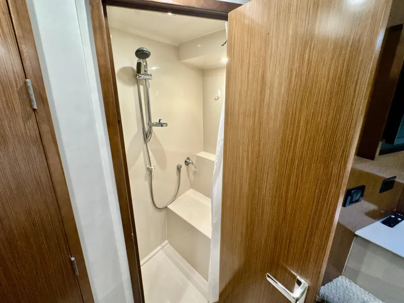 Slide: The Image of Shower in 2016 Cruisers Yachts 48 Cantius model. - 36