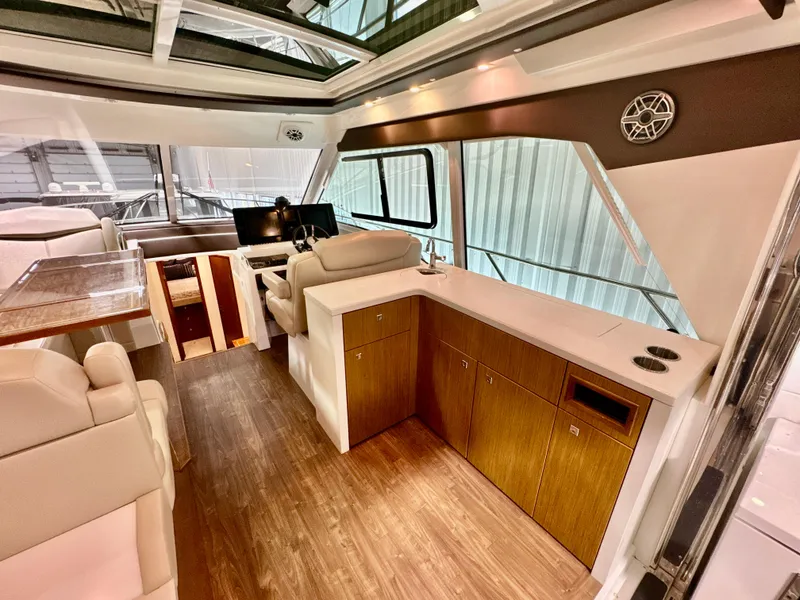 Slide: The Image of Interior of 2016 Cruisers Yachts 48 Cantius with modern amenities. - 4