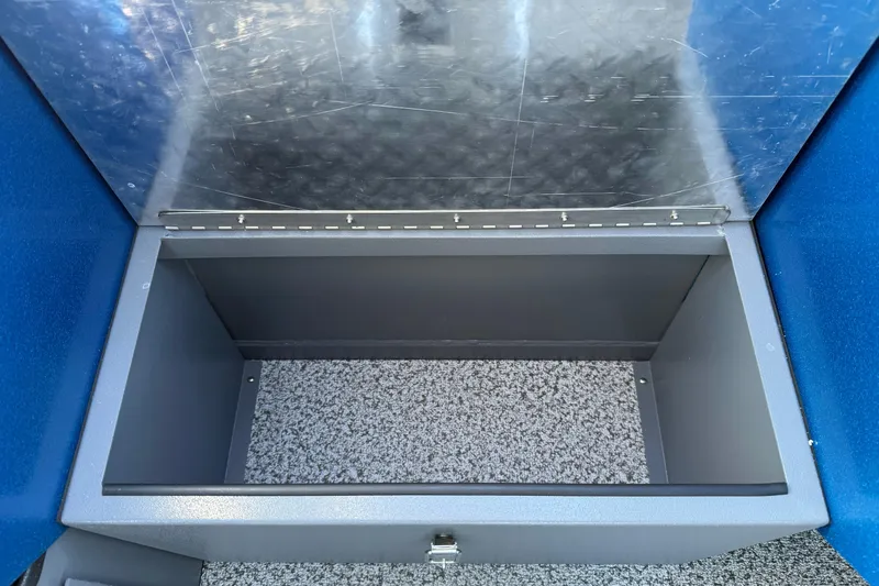 Slide: The Image of Storage compartment of 2026 Alumaweld Intruder Outboard 22 boat, featuring a spacious interior. - 34