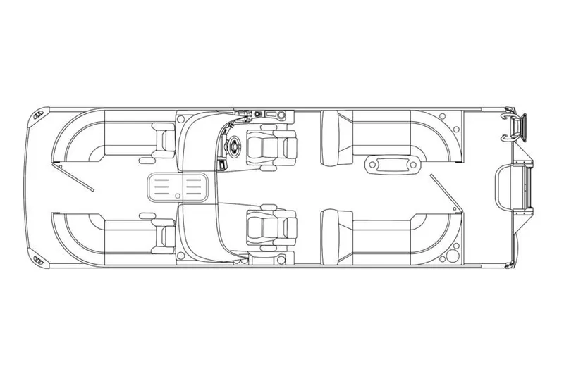 Slide: The Image of Manufacturer Provided Image: Top view schematic of 2026 Premier 250 Solaris Sport boat layout. - 19