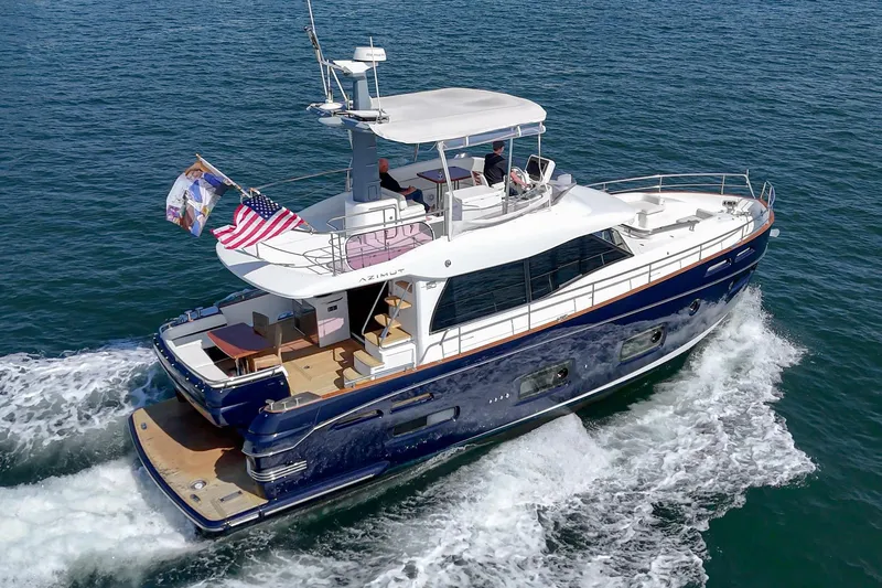 Slide: The Image of Azimut Magellano 50 yacht cruising on open water, 2013 model. - 38