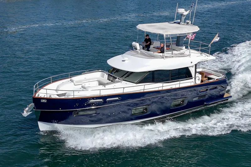 Slide: The Image of Azimut Magellano 50 yacht cruising on open water, 2013 model. - 62