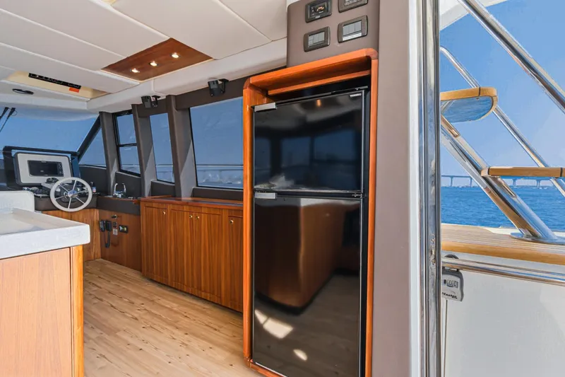 Slide: The Image of 2022 Refrigerator, Galley refinished, new custom cabinet showing - 70