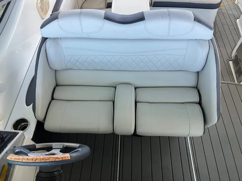 Slide: The Image of Interior of a 2006 Formula 31 Performance Cruiser with leather seating. - 11