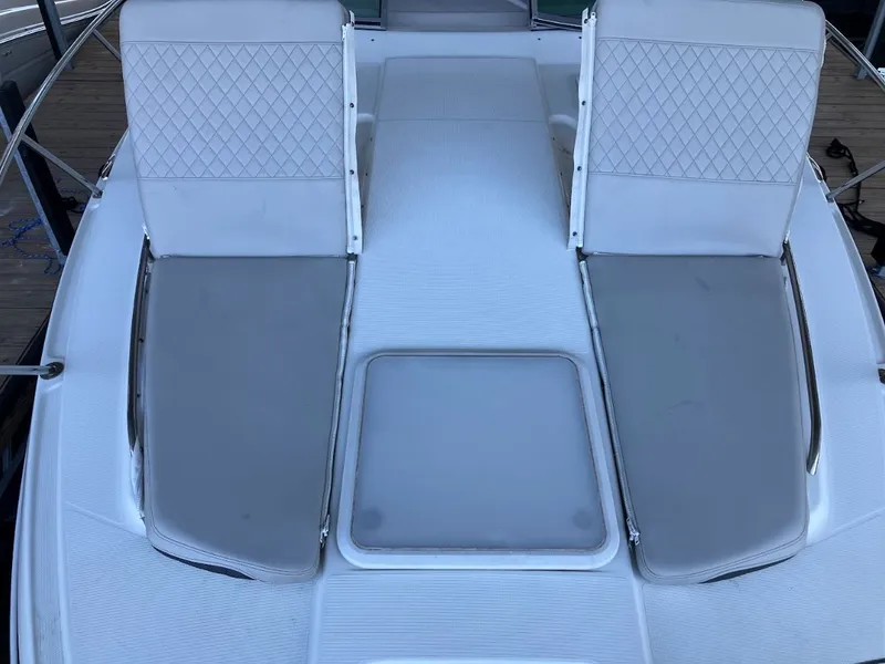 Slide: The Image of 2006 Formula 31 Performance Cruiser deck with cushions. - 13