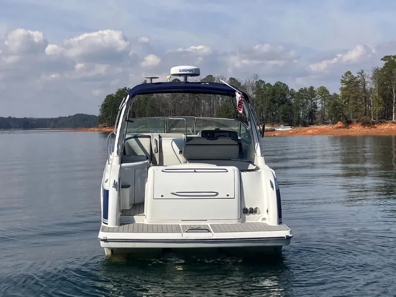 Slide: The Image of 2006 Formula 31 Performance Cruiser on calm lake. - 2