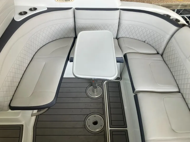 Slide: The Image of Interior of a 2006 Formula 31 Performance Cruiser with seating area. - 8