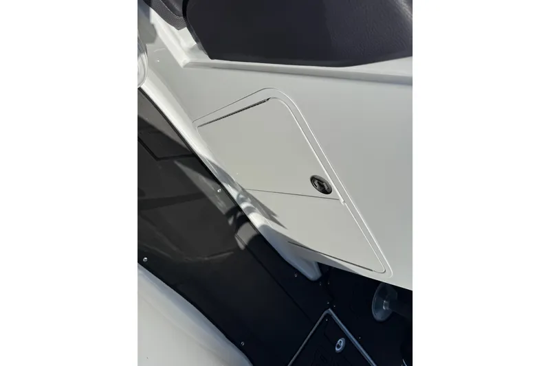 Slide: The Image of 2022 Scarab 285 ID boat interior storage compartment detail. - 54