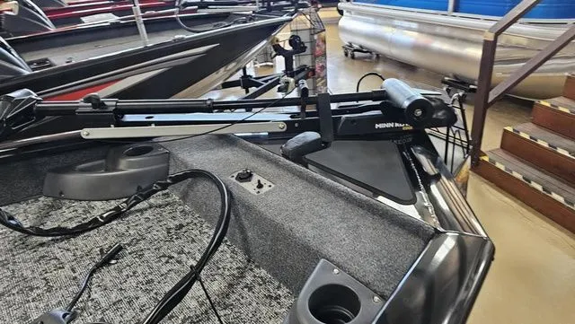 Slide: The Image of 2026 Tracker Pro Team 175 TF boat with Minn Kota trolling motor. - 3