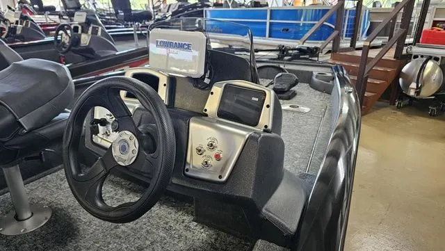 Slide: The Image of Interior view of Tracker Pro Team 175 TF boat, model year 2026. - 6