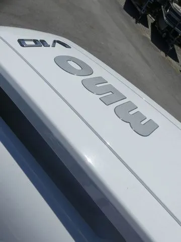 Slide: The Image of Close-up of 2026 Monterey Elite 25 OB boat logo. - 5