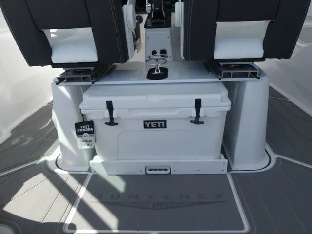 Slide: The Image of Interior of 2026 Monterey Elite 25 OB with Yeti cooler. - 8