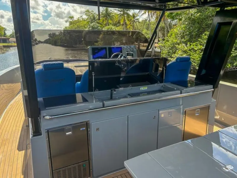 Slide: The Image of 2023 De Antonio Yachts D42 Open cockpit with modern navigation and control systems. - 22