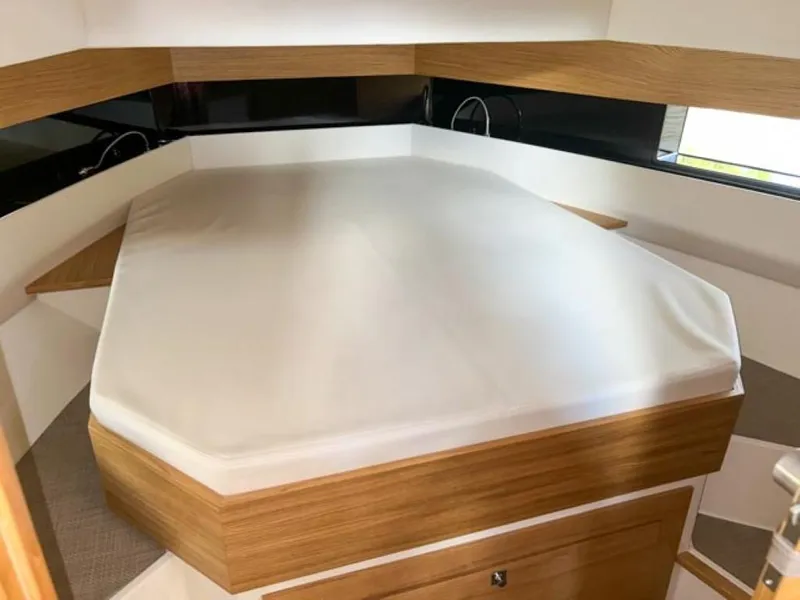 Slide: The Image of Interior cabin of 2023 De Antonio Yachts D42 Open with a spacious bed. - 15