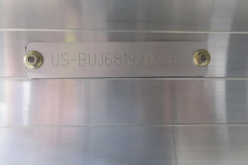 Slide: The Image of Hull identification number on 2026 Sun Tracker SportFish 20 DLX boat. - 9