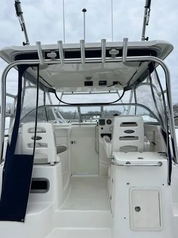 Slide: The Image of Interior of a 2006 Boston Whaler 305 Conquest boat. - 11