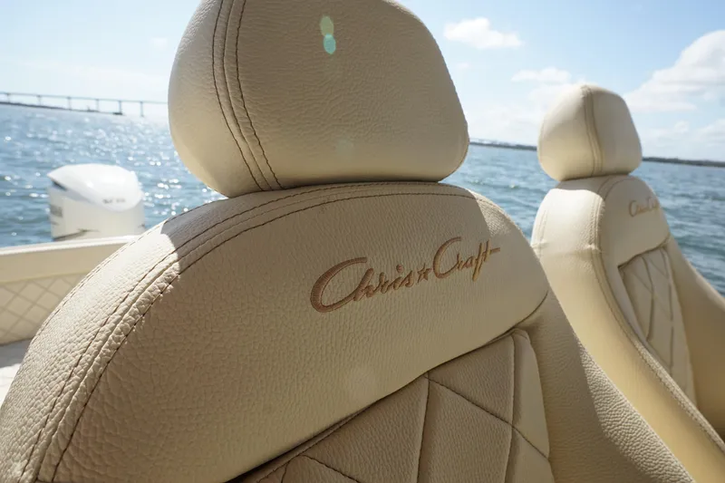 Slide: The Image of Chris-Craft 34- Catalina Grace- Helm Chair - 12