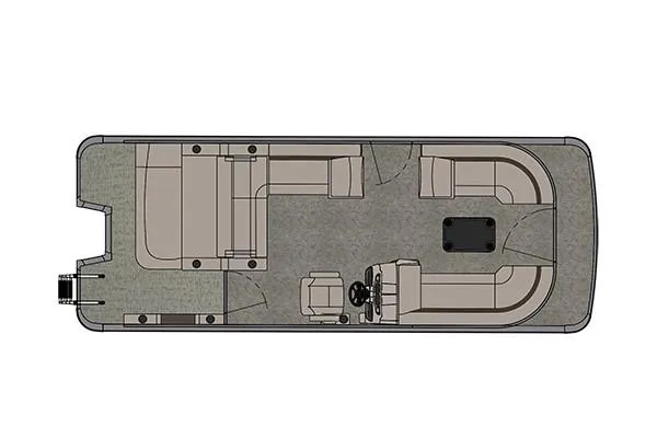 Slide: The Image of Manufacturer Provided Image: Top view of 2019 Avalon LSZ VRB 24' pontoon boat layout. - 56