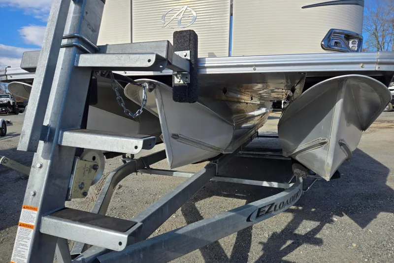 Slide: The Image of 2020 Avalon LSZ VRB 24' pontoon boat on EZ Loader trailer. - 9