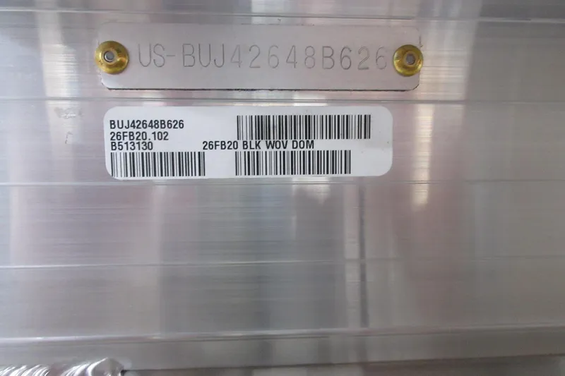 Slide: The Image of Hull identification number on 2026 Sun Tracker Fishin' Barge 20 DLX boat. - 8