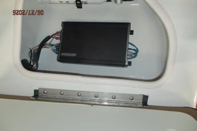 Slide: The Image of Interior view of a 2025 Tahoe 210 Si boat with audio equipment installed. - 8