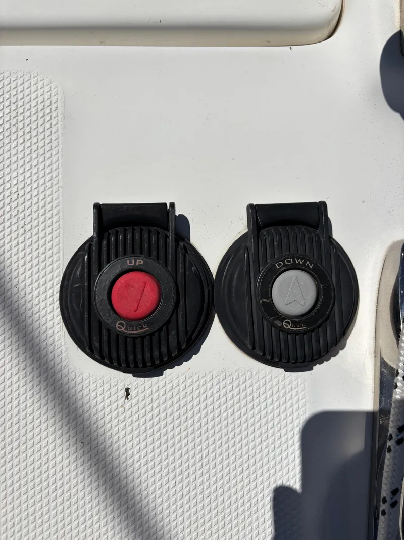 Slide: The Image of Marlow-Hunter 37 2016 boat anchor control buttons. - 12
