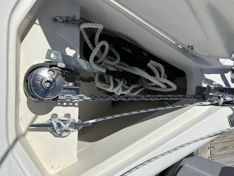 Slide: The Image of Anchor locker of a 2016 Marlow-Hunter 37 sailboat. - 15