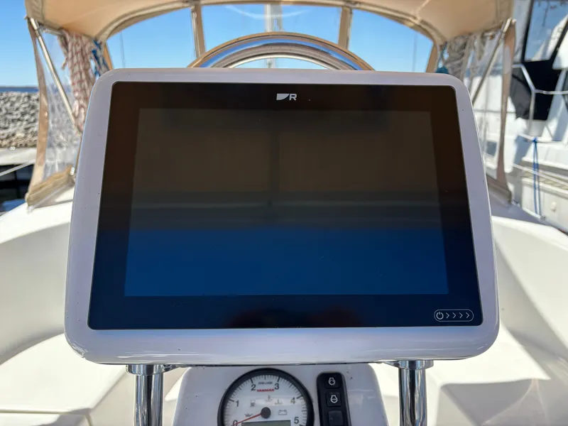 Slide: The Image of Control console of Marlow-Hunter 37 yacht, year 2016. - 28