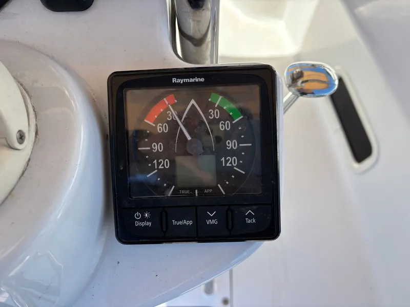 Slide: The Image of Raymarine instrument on 2016 Marlow-Hunter 37 sailboat. - 30