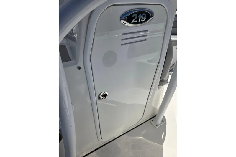 Slide: The Image of 2018 Sea Pro 219 Center Console door detail. - 17