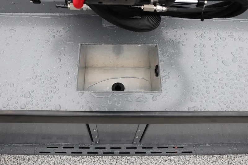 Slide: The Image of Wet deck of 2026 Alumaweld Columbia 23 boat with drainage system. - 9