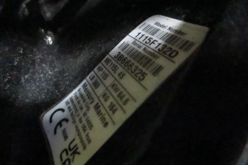 Slide: The Image of Label on a 2025 Tahoe T18, displaying model and serial numbers. - 10