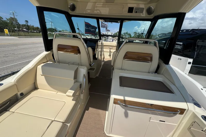 Slide: The Image of 2026 Chris-Craft Calypso 32 interior with luxurious seating and modern design. - 28
