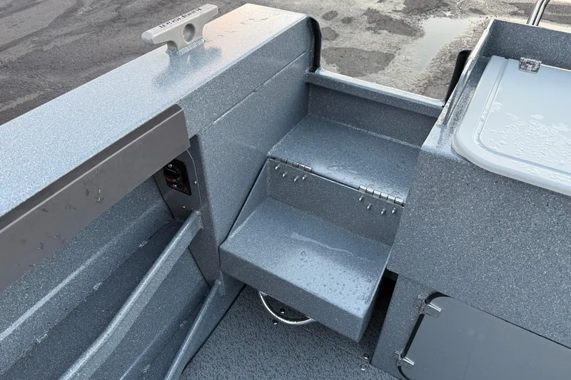 Slide: The Image of Interior of 2026 KingFisher 2625 Coastal Express boat, featuring sleek, modern design elements. - 14