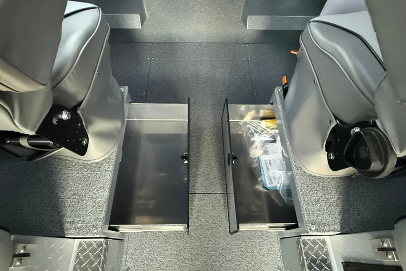 Slide: The Image of Interior storage compartments of 2026 KingFisher 2625 Coastal Express boat. - 27