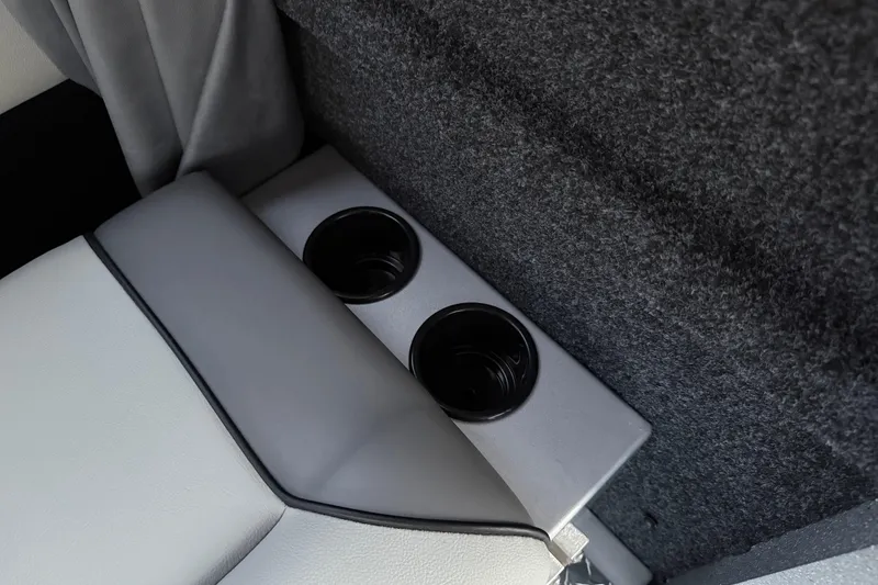 Slide: The Image of Interior of 2026 KingFisher 2625 Coastal Express with dual cup holders. - 34