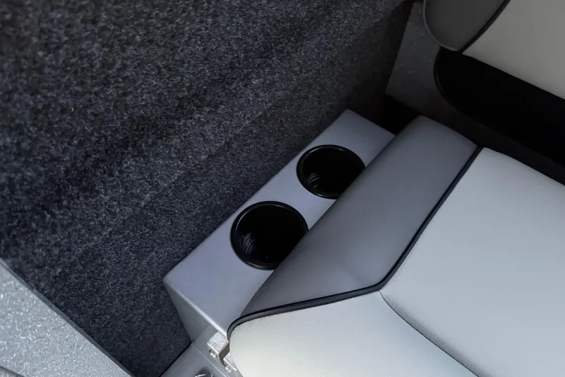 Slide: The Image of Interior of 2026 KingFisher 2625 Coastal Express with cup holders and seating. - 35