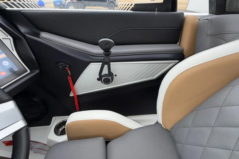 Slide: The Image of 2023 Tigé 23ZX interior with modern dashboard and luxurious seating. - 41