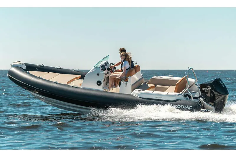 The Image of Manufacturer Provided Image: Zodiac Medline 7.5 boat 2026 cruising on open sea. - 0