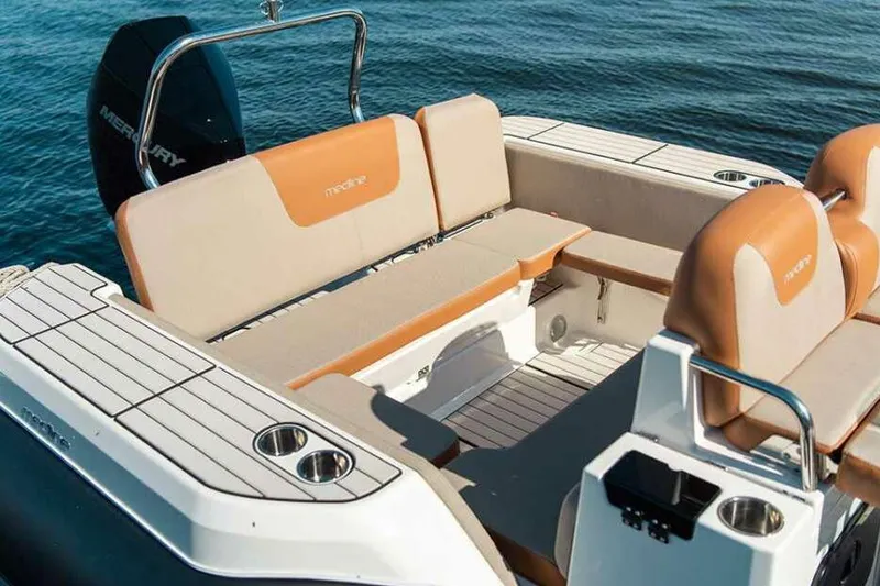 Slide: The Image of Manufacturer Provided Image: Zodiac Medline 7.5 2026 boat with luxurious seating area. - 4