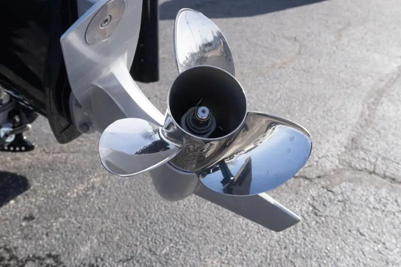 Slide: The Image of Close-up of a shiny boat propeller on a 2019 Nitro Z20 Pro. - 6