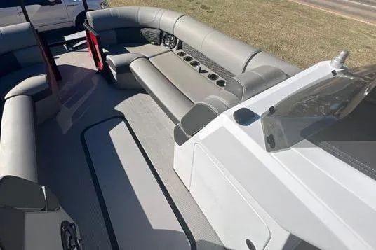 Slide: The Image of 2023 Montara Naxos boat interior with spacious seating and modern design. - 8